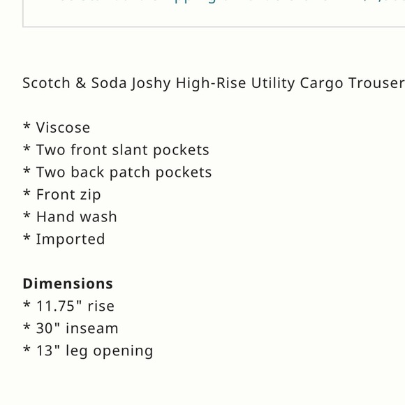 Anthropologie Scotch and Soda Joshy cargo pants - Picture 4 of 5
